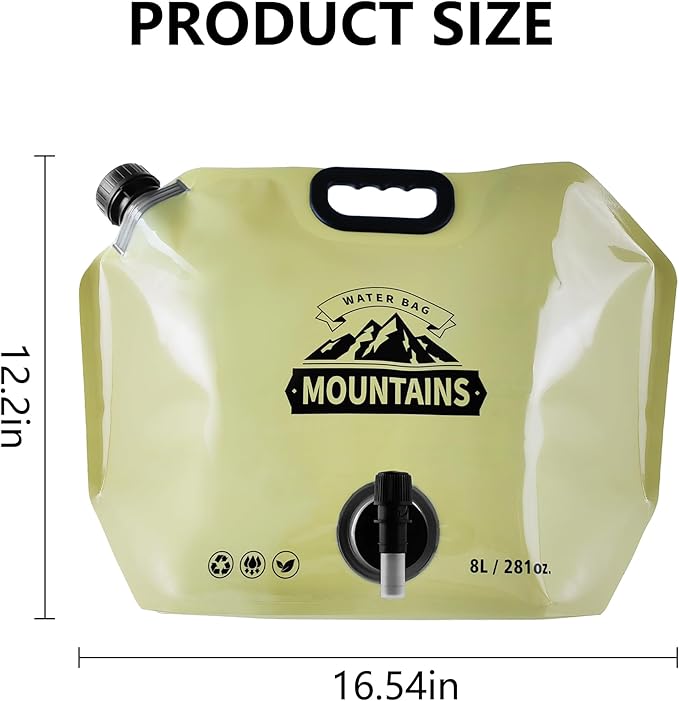 گالن آب 8 لیتری تاشو مدل Water Bag-8L
